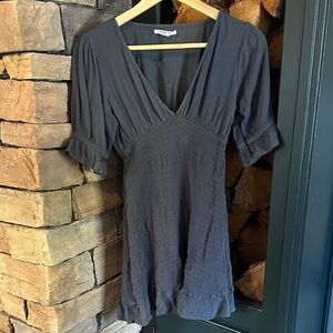 O’Neill Dark Gray V-Neck Mini Dress
